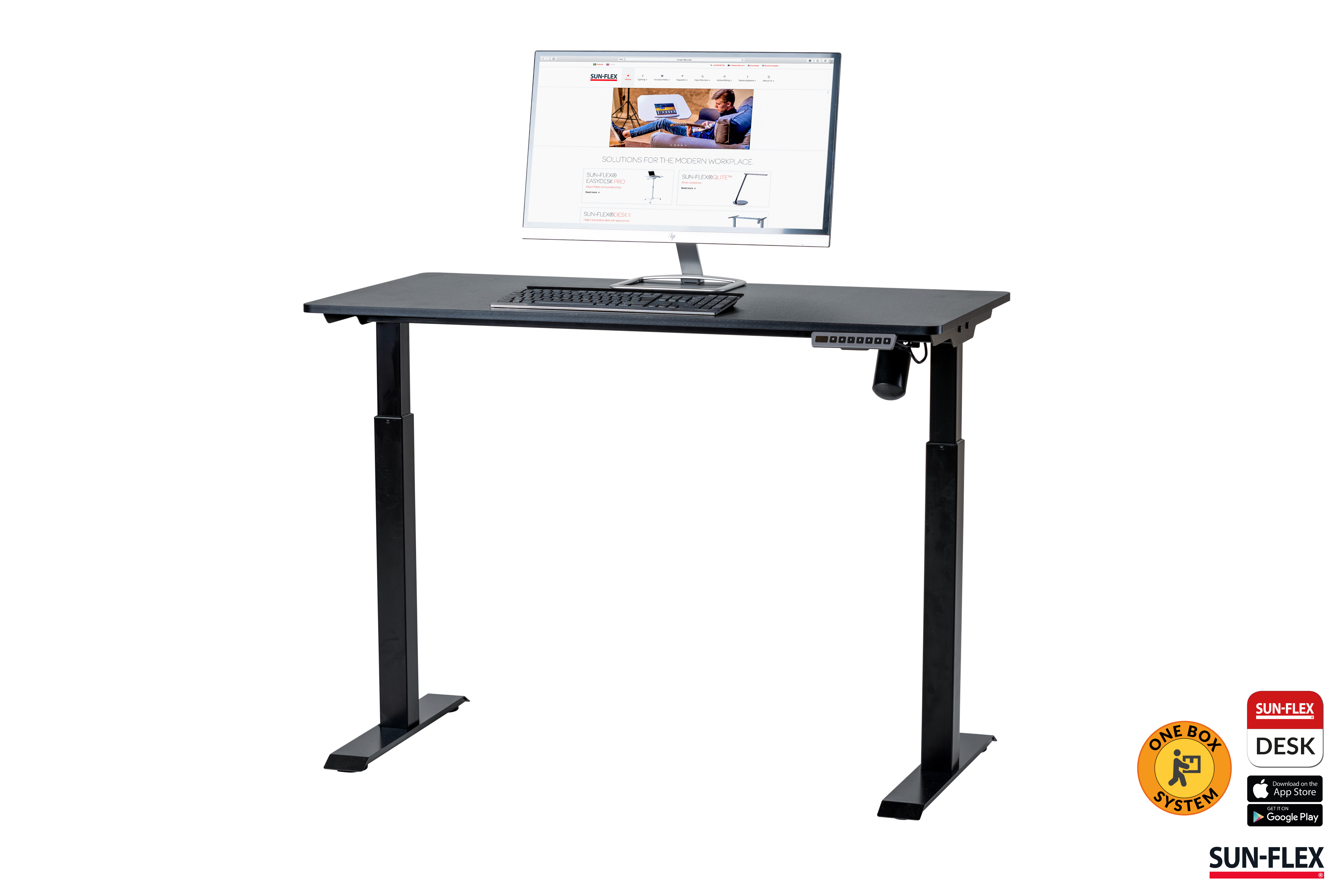 EASYDESK ELITE. Komplett skrivbord Höj/Sänkbart, EL