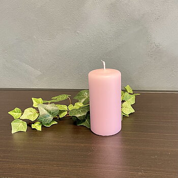 Blockljus Rosa 9,5 cm