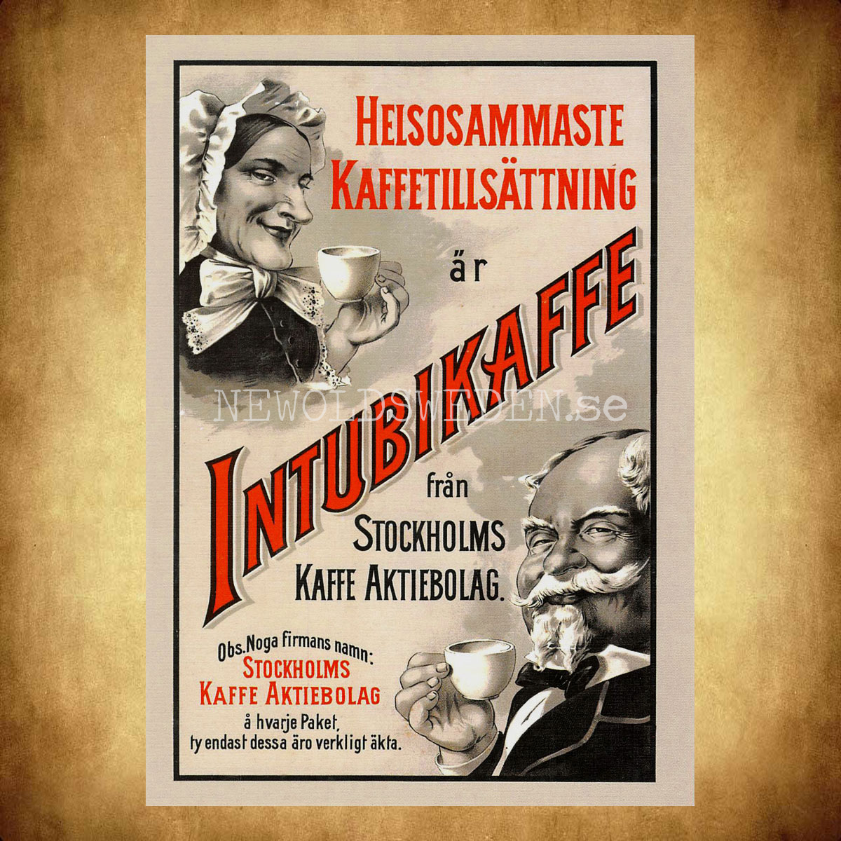 STOCKHOLMS KAFFE AB - INTUBIKAFFE från STOCKHOLMS KAFFE AB - Vykort A5 - 2
