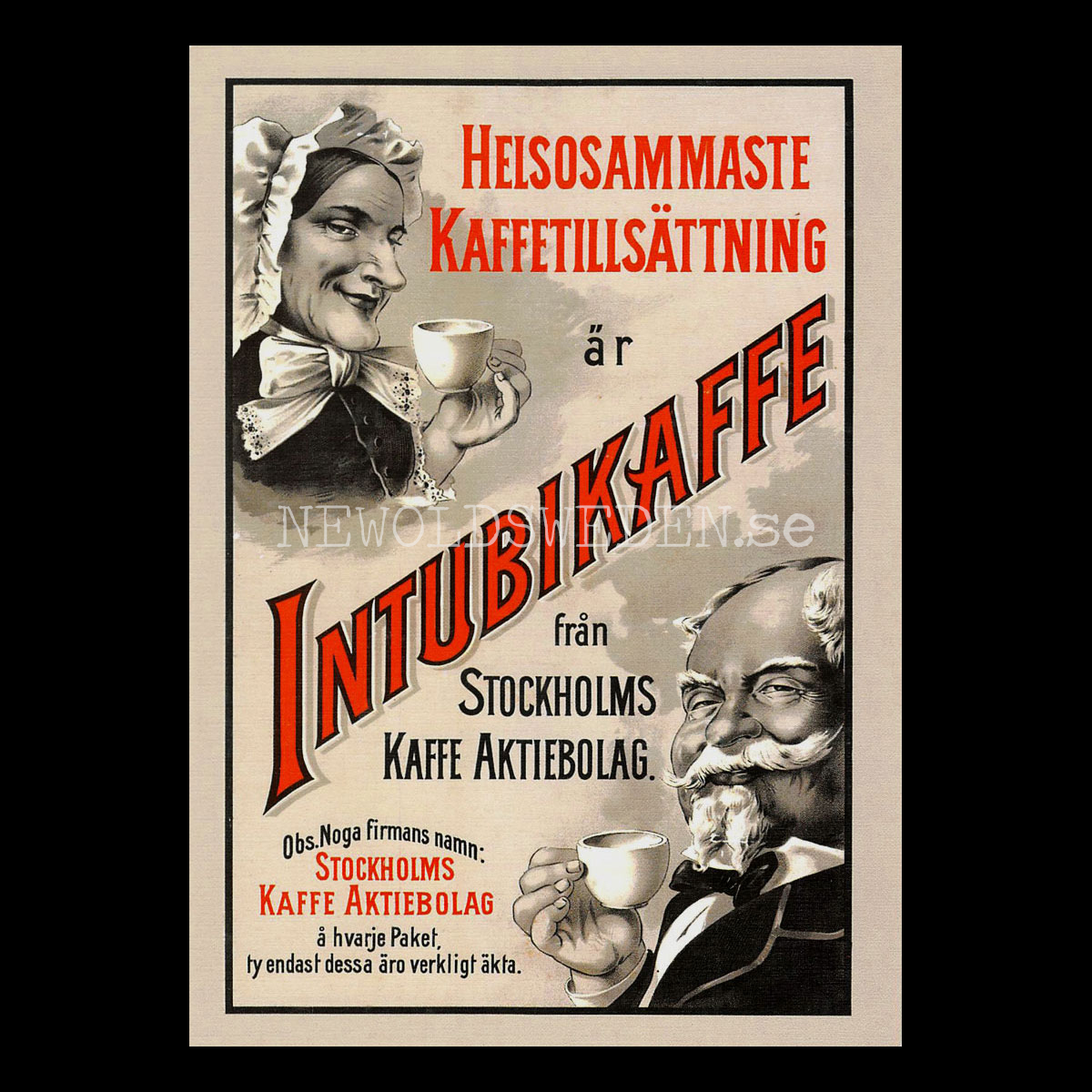STOCKHOLMS KAFFE AB - INTUBIKAFFE från STOCKHOLMS KAFFE AB - Vykort A5