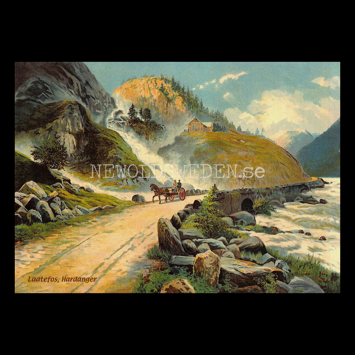Laatefos, Hardanger- Vykort A5