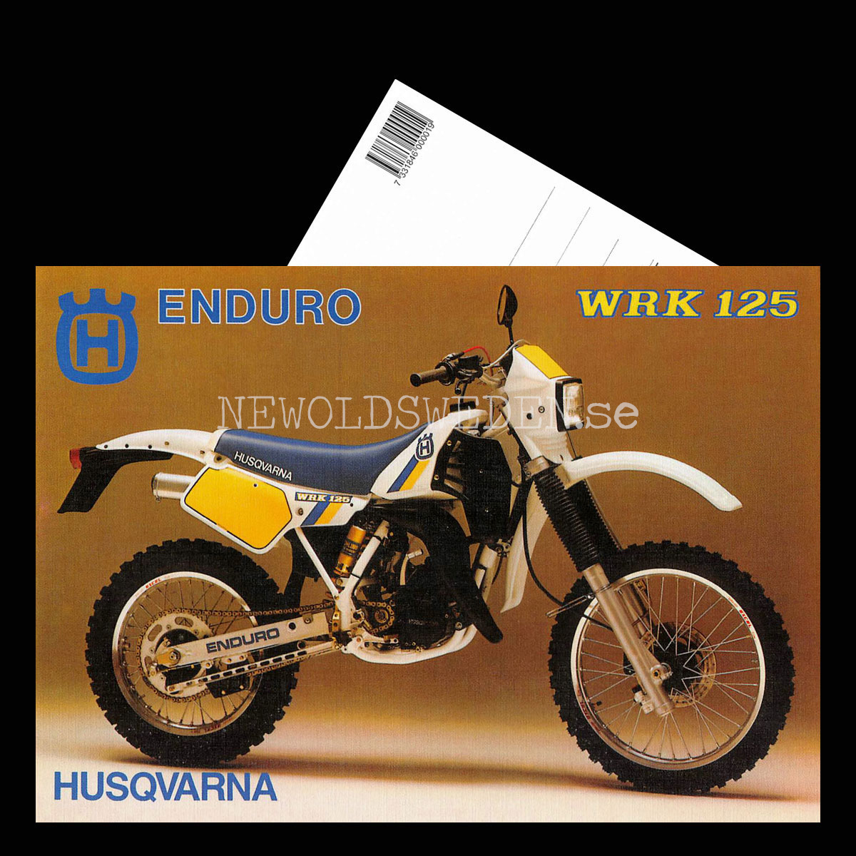 HUSQVARNA ENDURO WRK 125 - Vykort A5 - 3