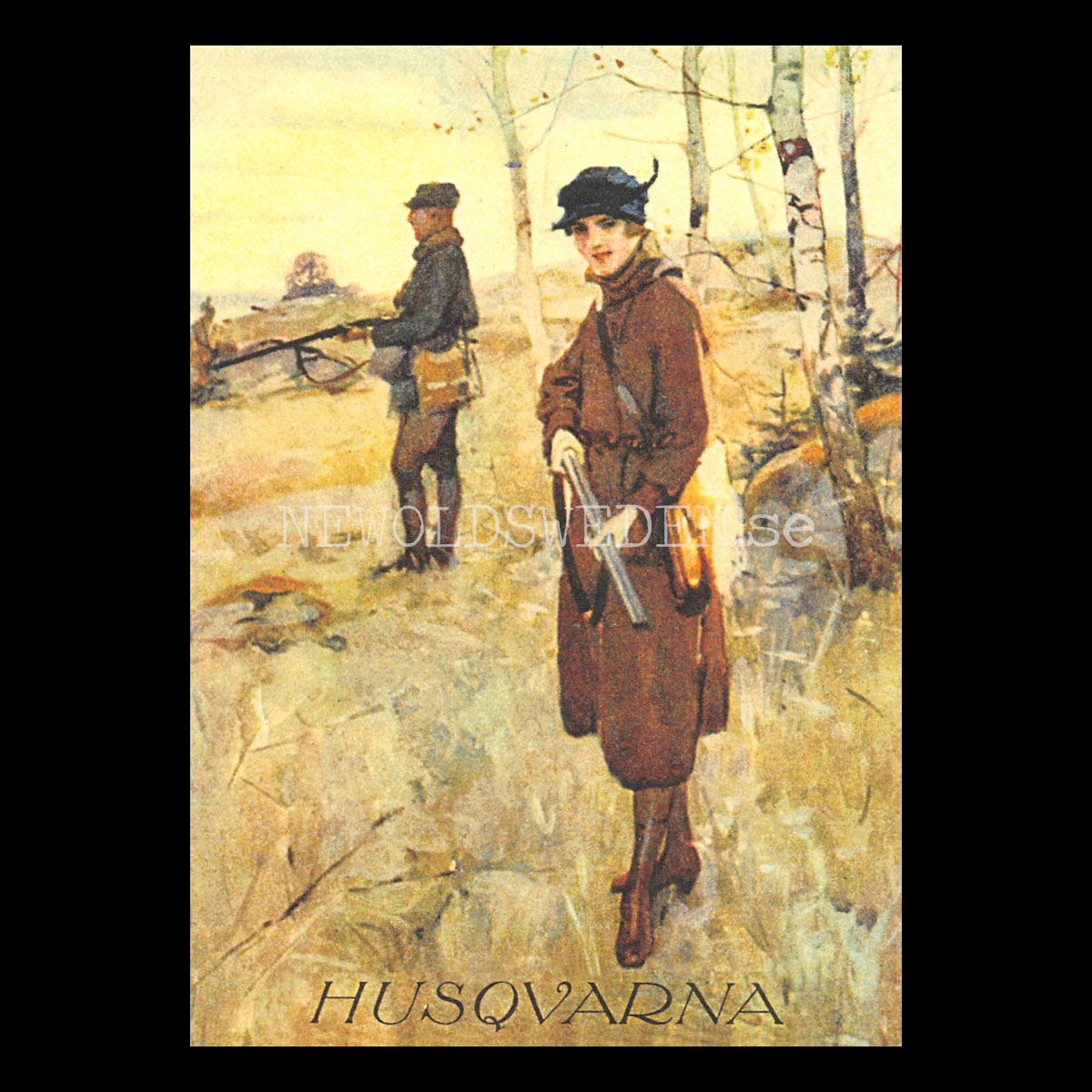 HUSQVARNA JAKTVAPEN - Vykort A5
