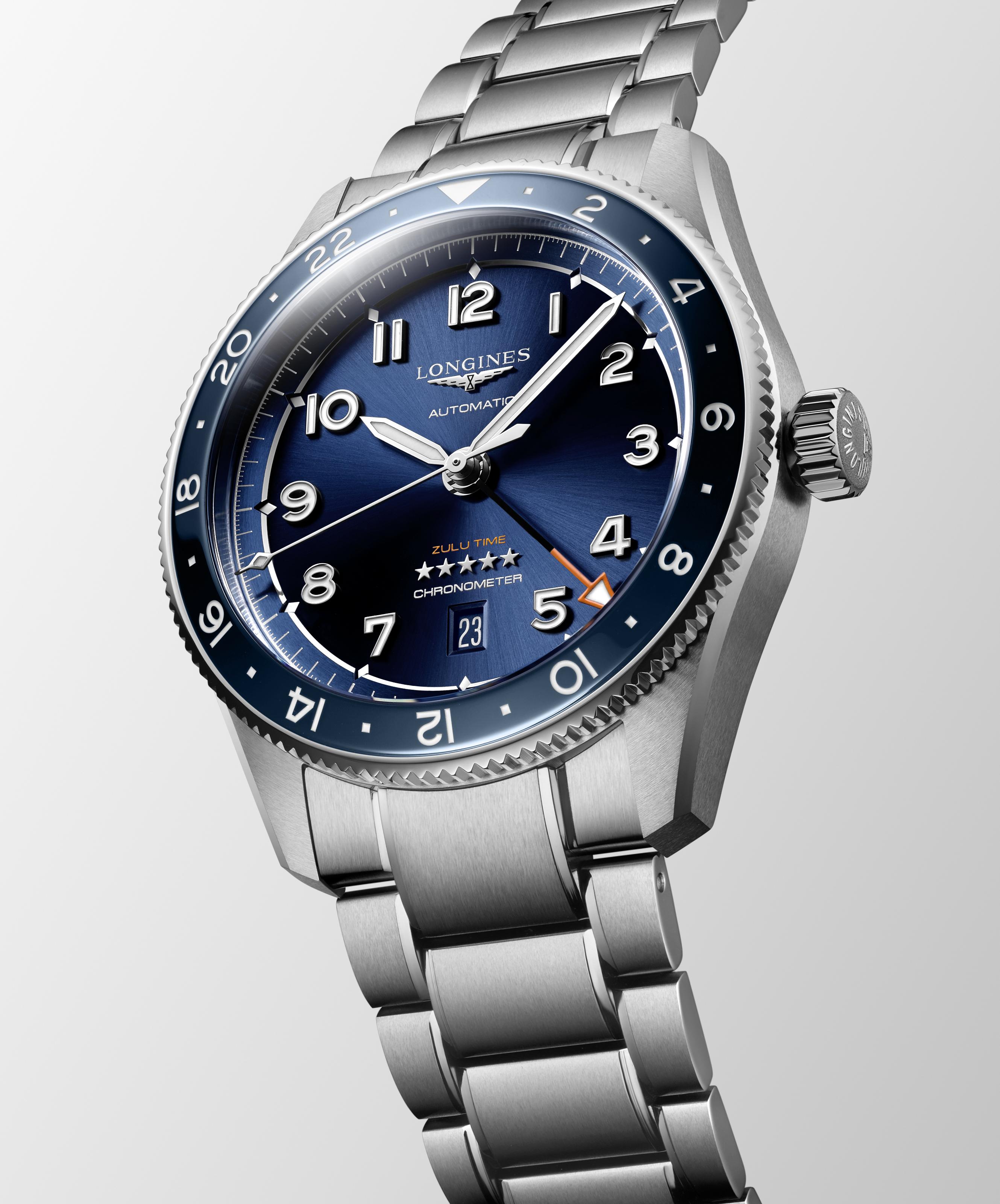L3.812.4.93.6 Longines Spirit Zulu Time 42 blå