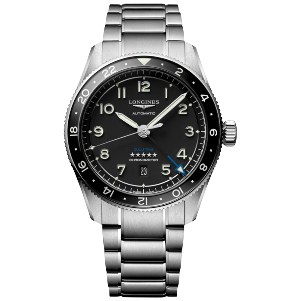 L3.812.4.53.6 Longines Spirit Zulu Time  42 svart