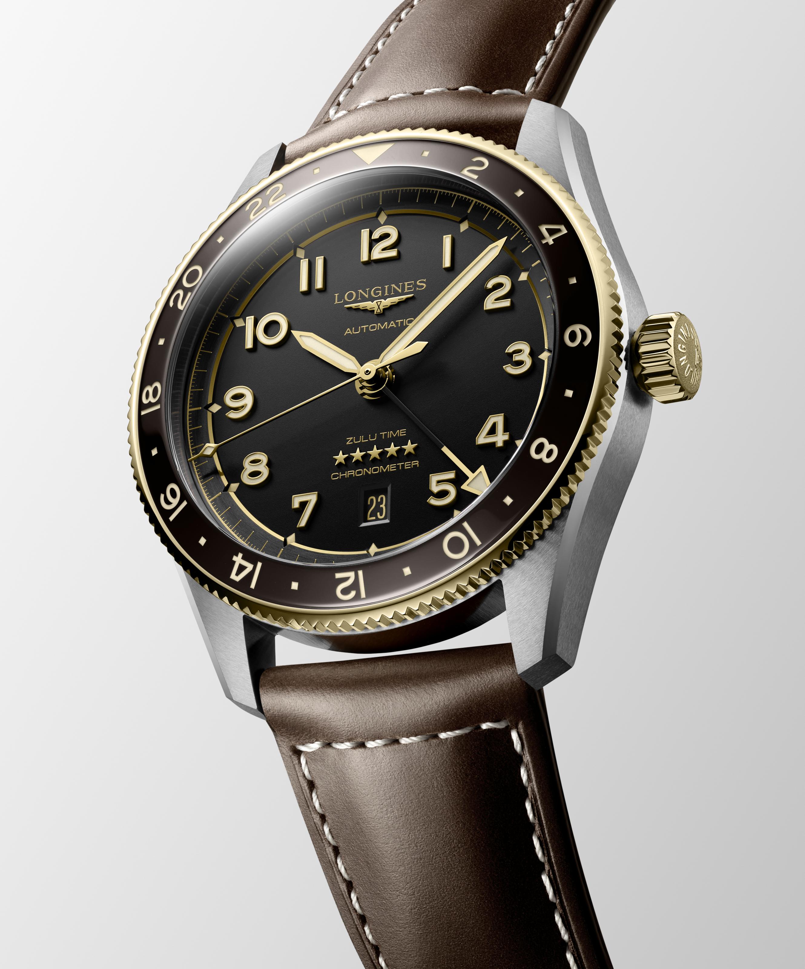 L3.812.5.53.2 Longines Spirit Zulu Time 42 antracit