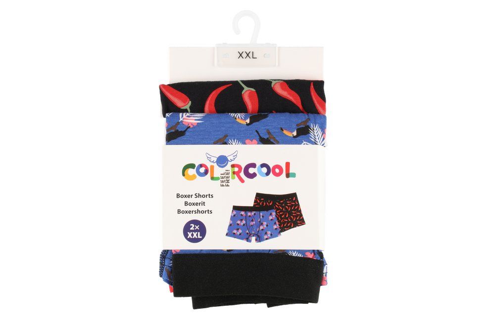 Boxershorts colorcool 2-pack fågel/chili - 4