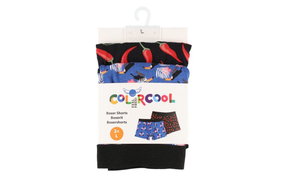 Boxershorts colorcool 2-pack fågel/chili - 5