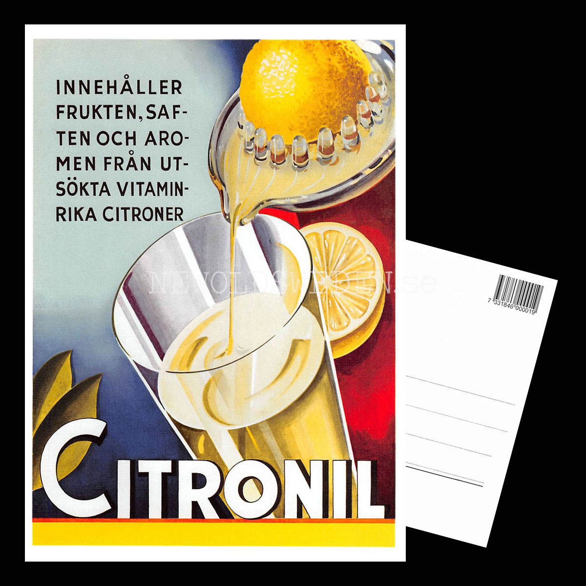 CITRONIL Läskedryck - Vykort A5 - 3