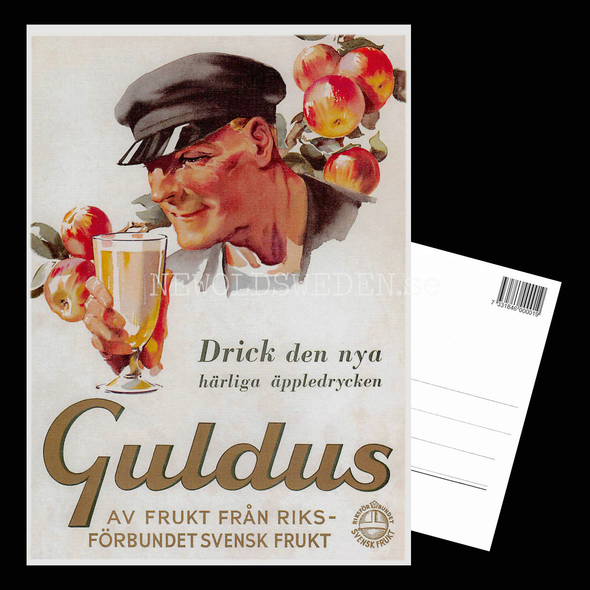 GULDRUS Äppledryck - Vykort A5 - 3