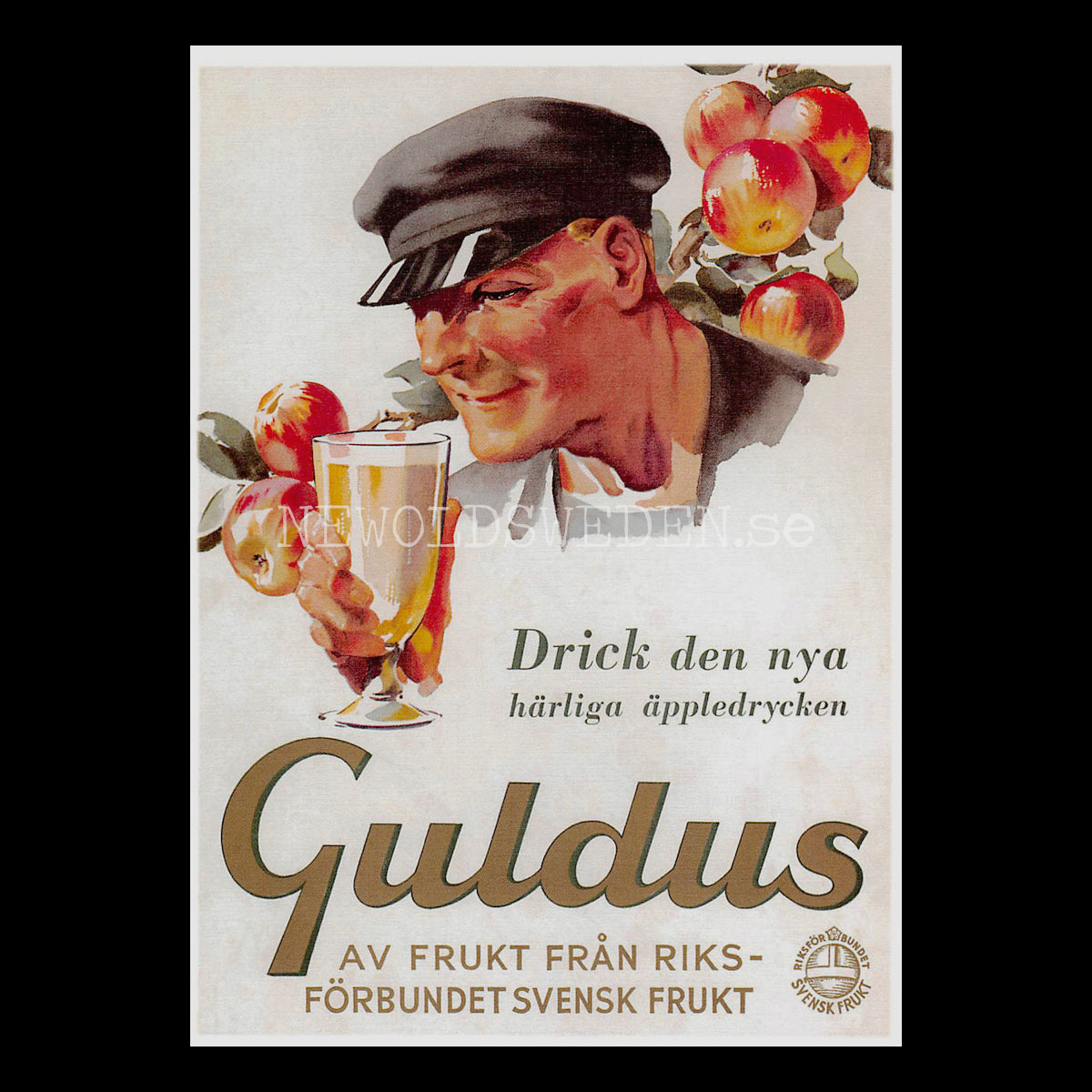 GULDRUS Äppledryck - Vykort A5