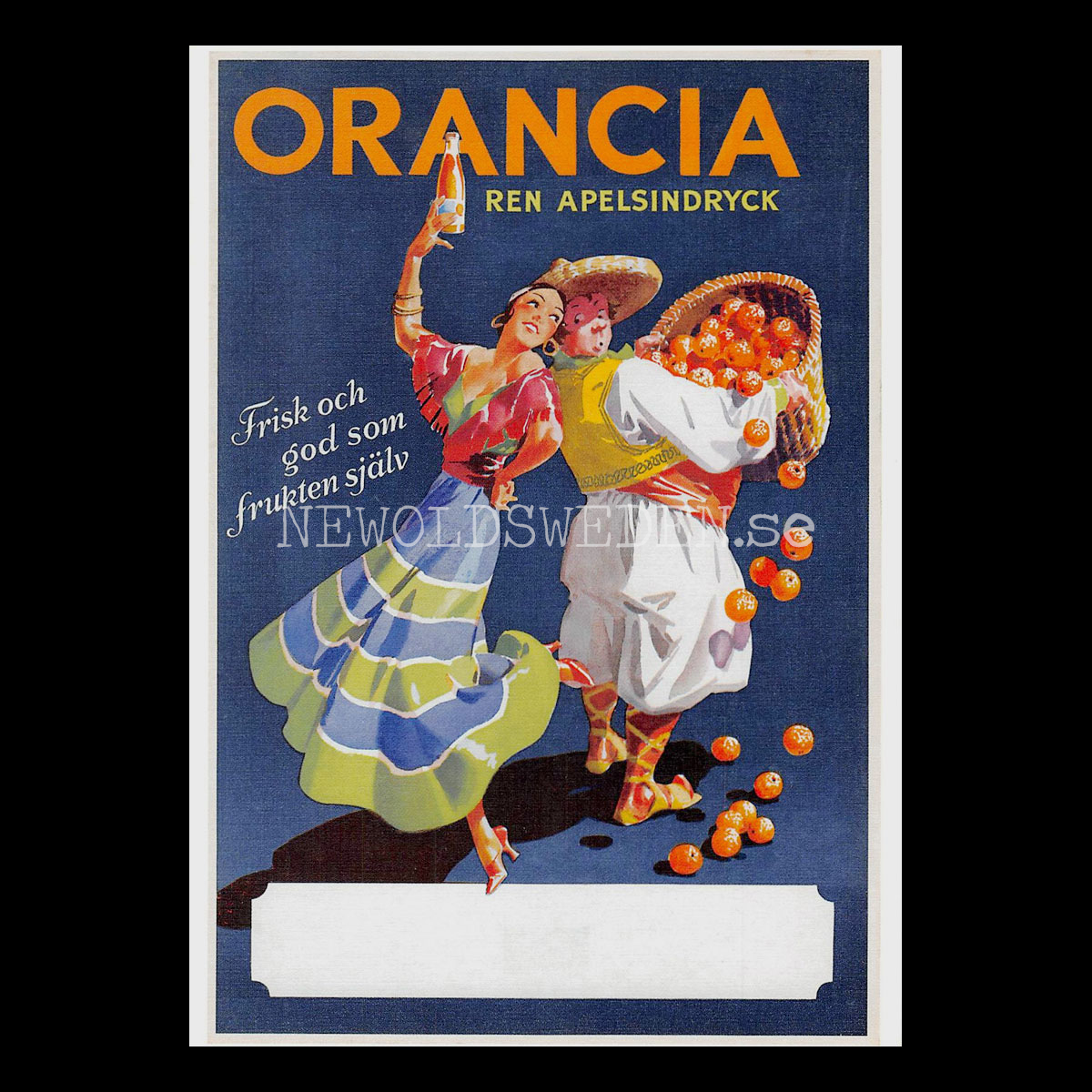 ORANCIA REN APELSINDRYCK - Vykort A5