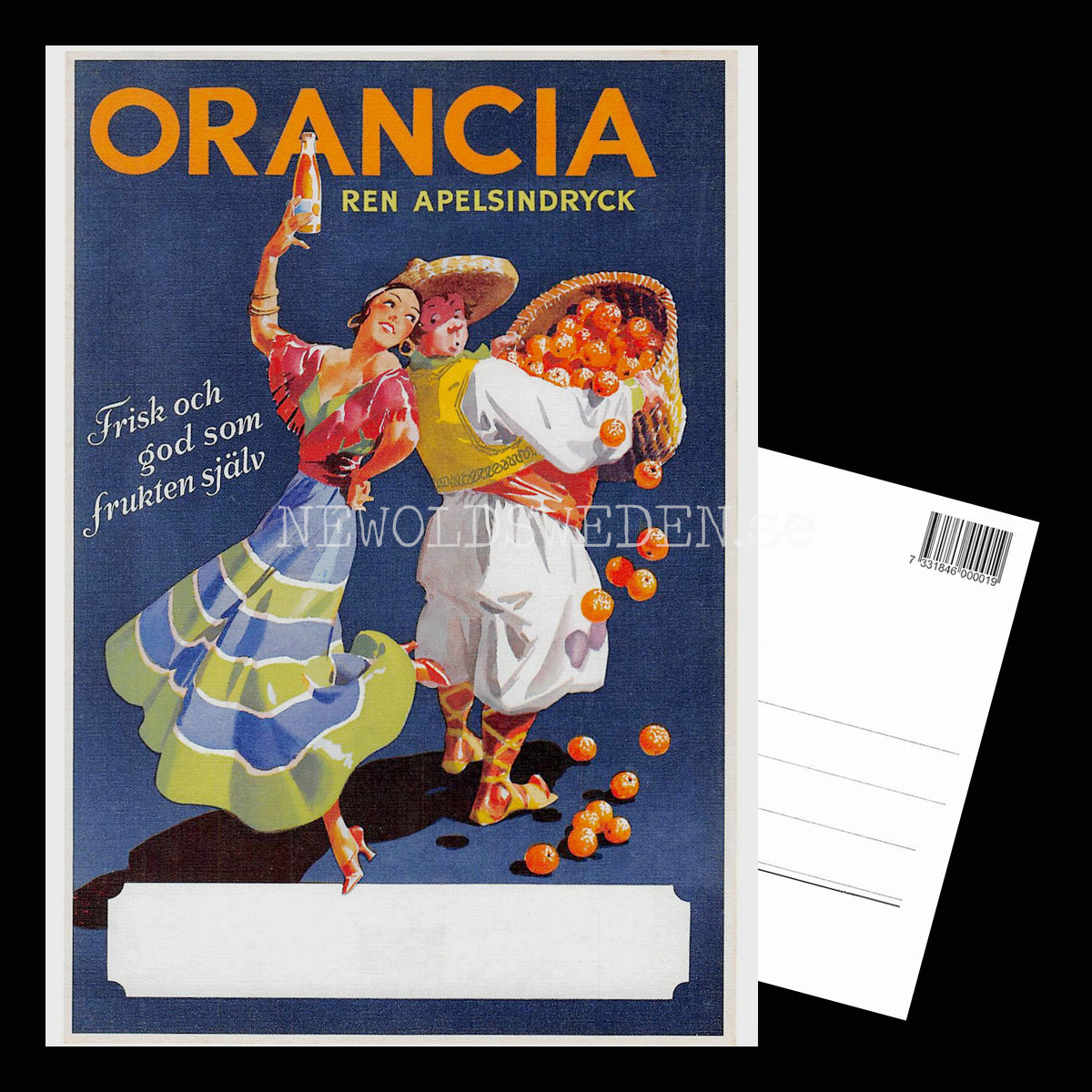 ORANCIA REN APELSINDRYCK - Vykort A5 - 3