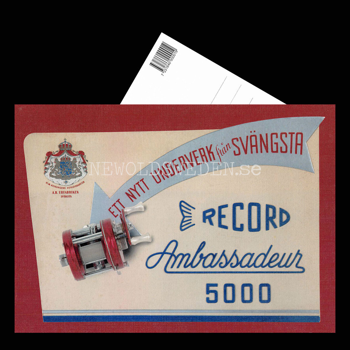 ABU RECORD AMBASSADEUR 5000 - URFABRIKEN - SVÄNGSTA - Vykort A5 - 3