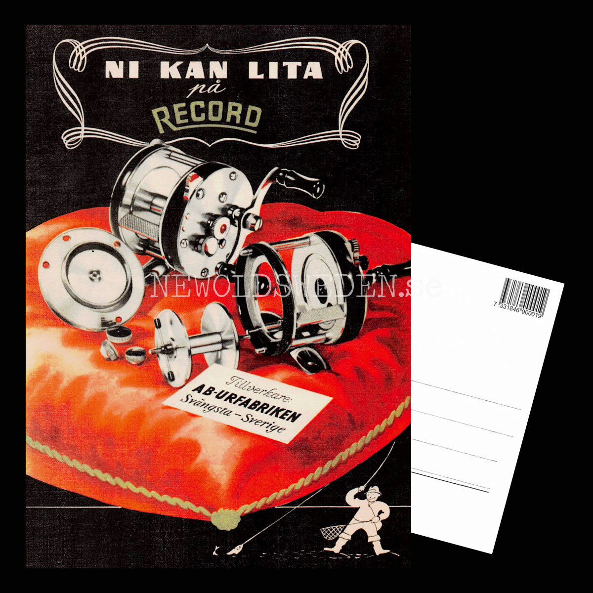 ABU NI KAN LITA PÅ RECORD - URFABRIKEN - SVÄNGSTA - Vykort A5 - 3