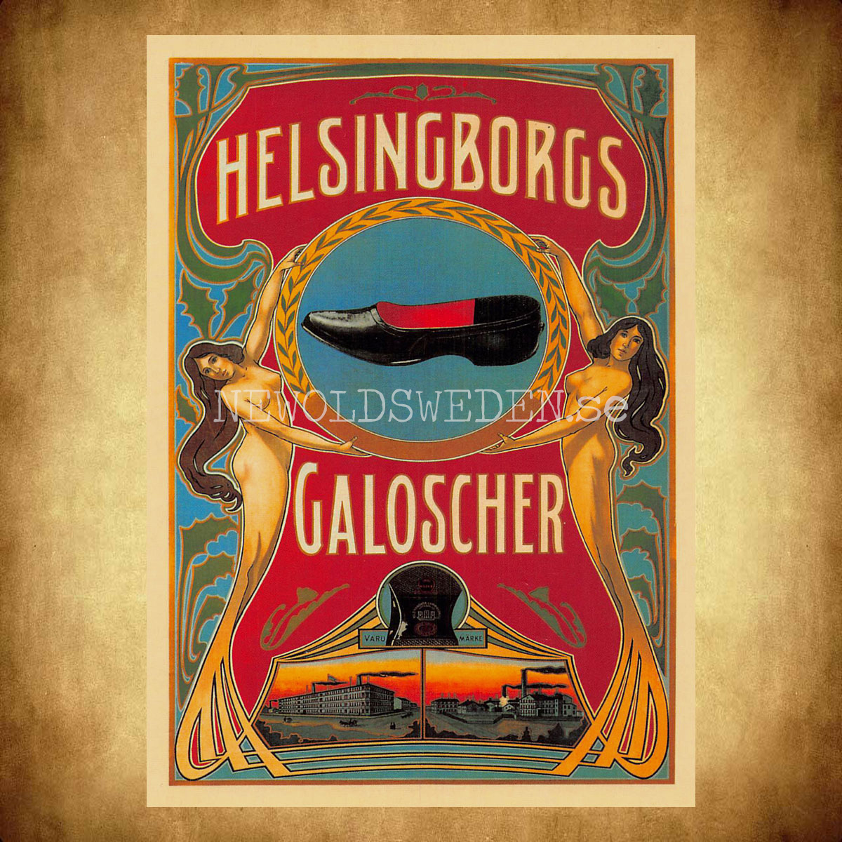 HELSINGBORGS GALOSCHER - Vykort A5 - 2