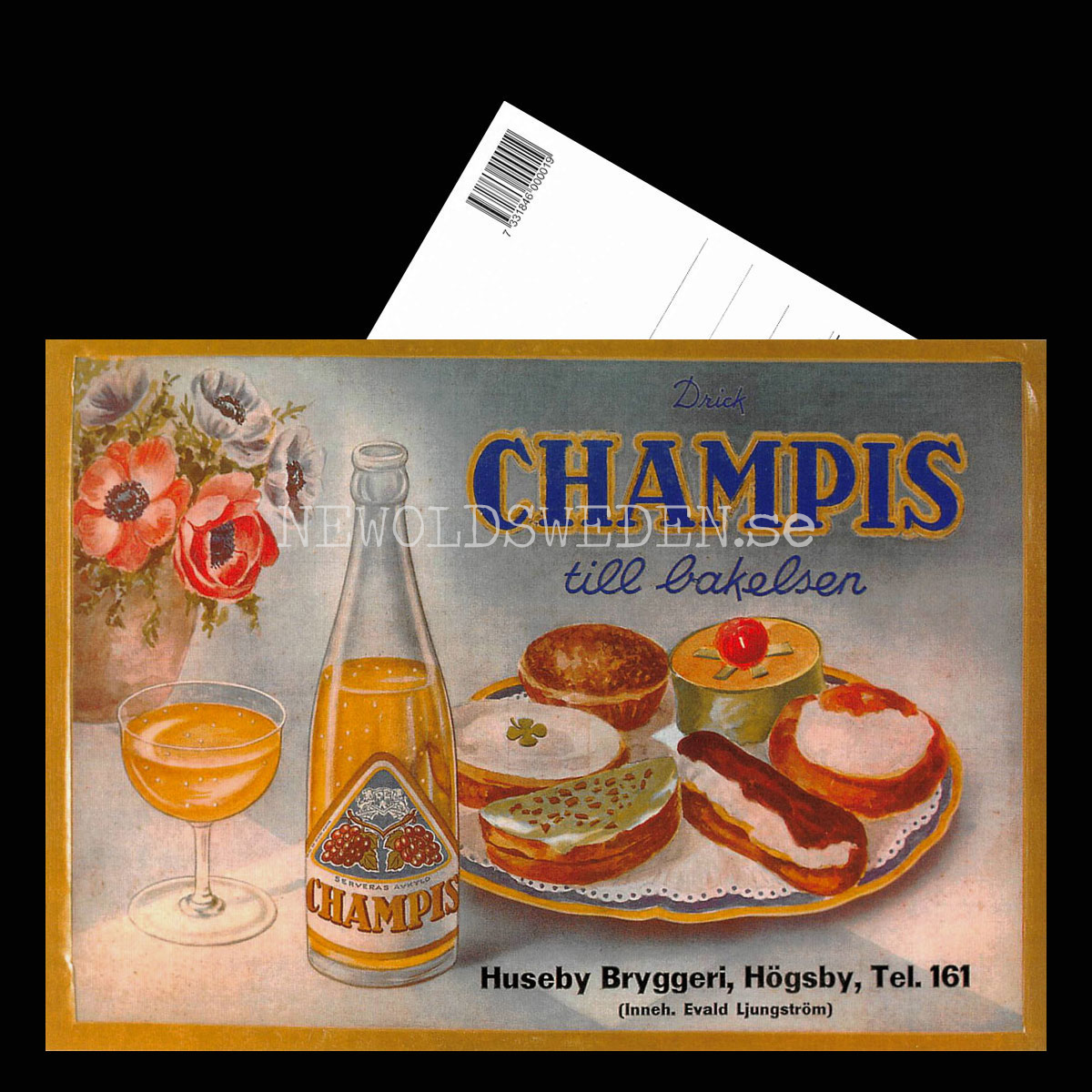 CHAMPIS till bakelsen Huseby Bryggeri Högsby - Vykort - 3