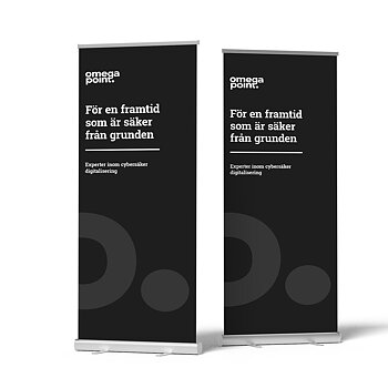 Svart roll-up, ON DEMAND