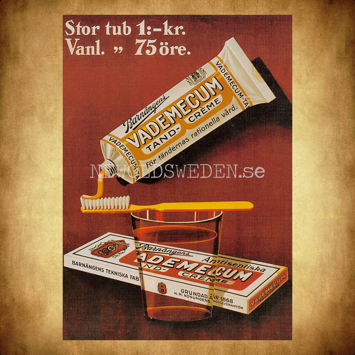 VADEMECUM TAND-CRÉME - Vykort A5 - 2