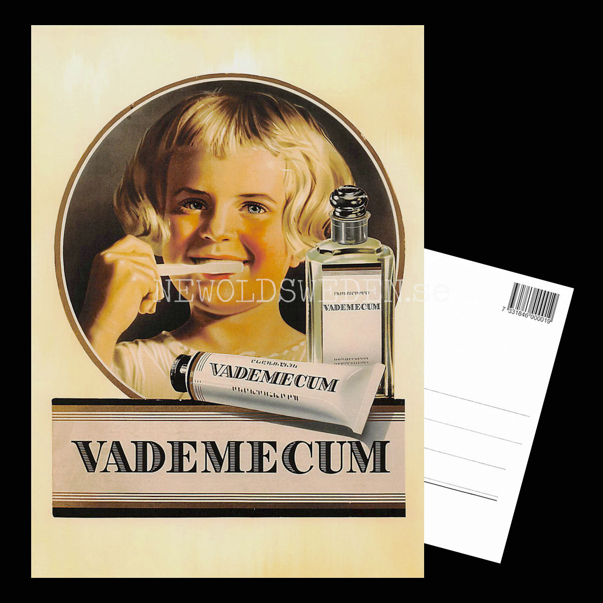VADEMECUM TAND-CRÉME MUNVATTEN - Vykort A5 - 3