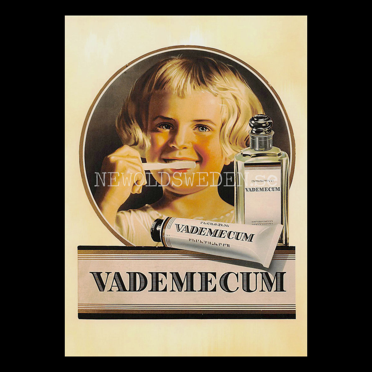 VADEMECUM TAND-CRÉME MUNVATTEN - Vykort A5