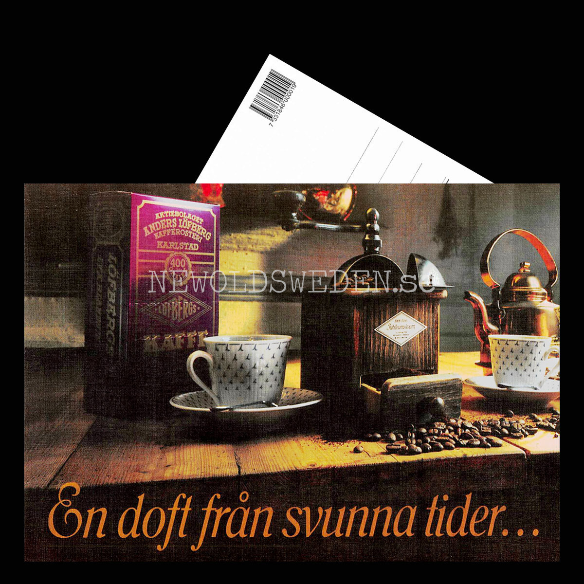 LÖFBERGS LILA - En doft från svunna tider . .  LÖFBERGS LILA KAFFE KARLSTAD - Vykort A5 - 3