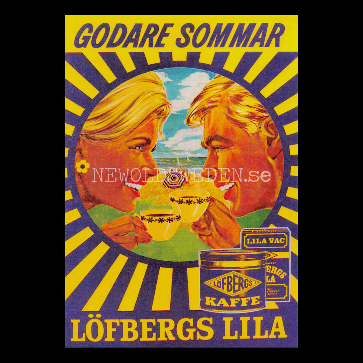 LÖFBERGS LILA KAFFE KARLSTAD - Vykort A5