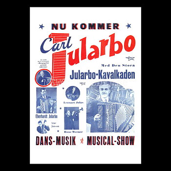 Carl Kalle Jularbo Dragspel  -  Vykort A5