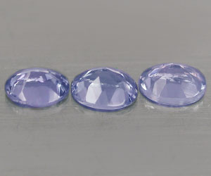 3 impresionantes piedras preciosas de tanzanita naturales genuinas y raras con un peso total de 0,60 ct - 2