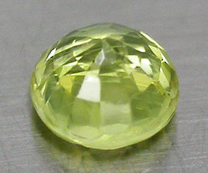 Vacker 3.6 mm rund naturlig citron gul safir ädelsten - 2