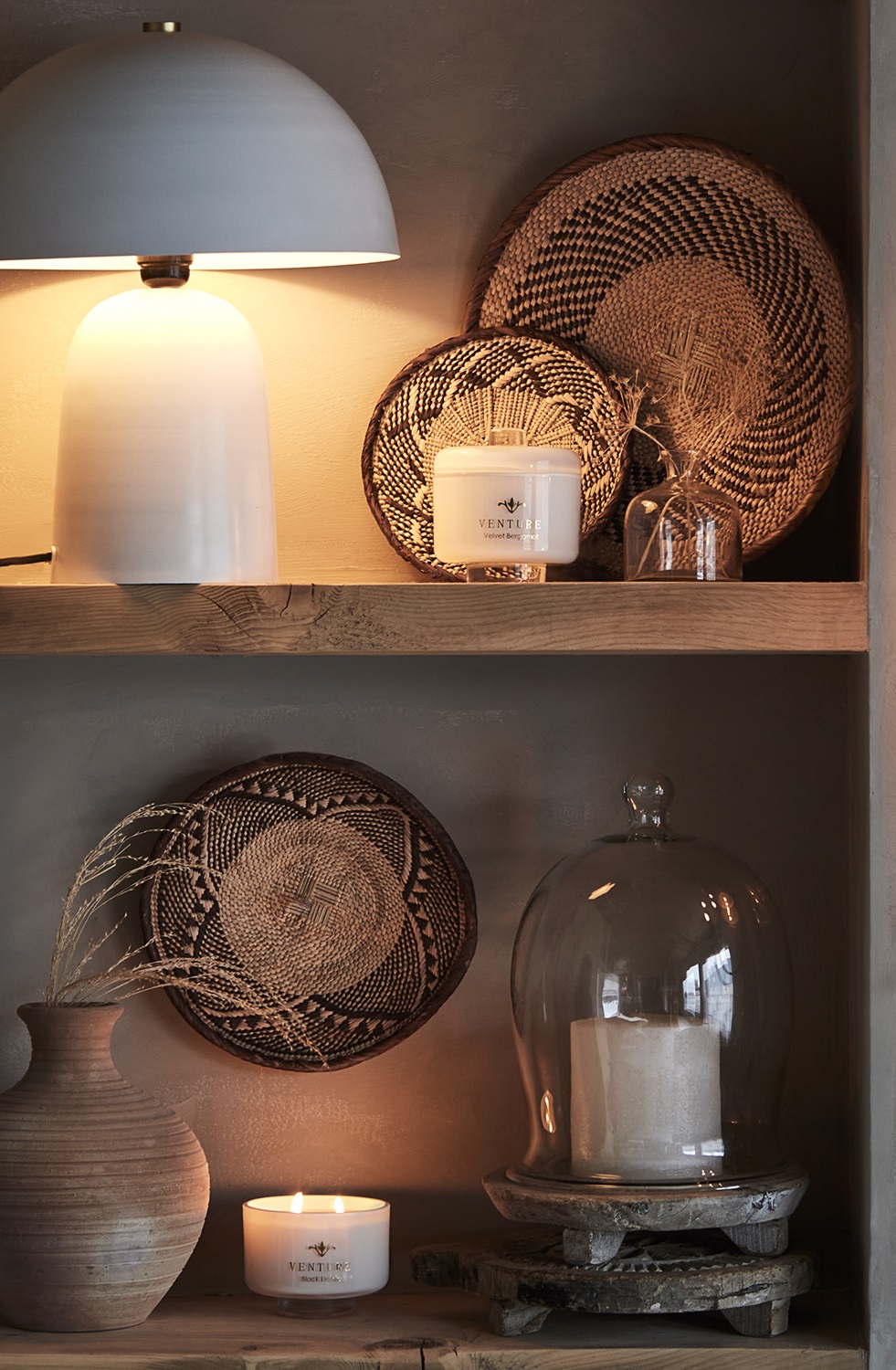 Fungi Table Lamp White Medium - Mushroom-shaped - Affari