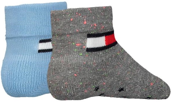 2-Pack Tommy Hilfiger Barnstrumpor med Halkskydd - 2