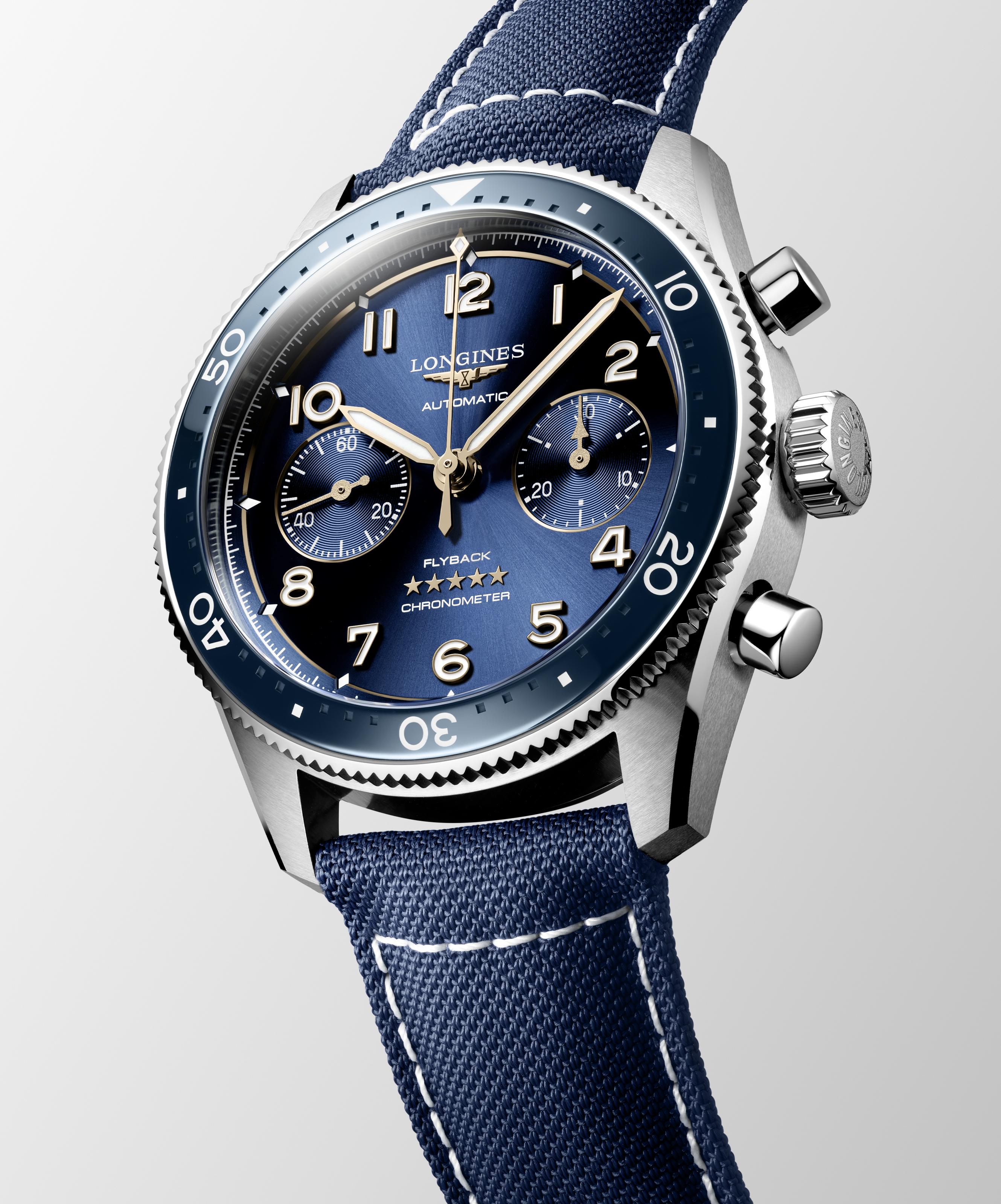 L3.821.4.93.2 Longines Spirit Flyback 42 blå