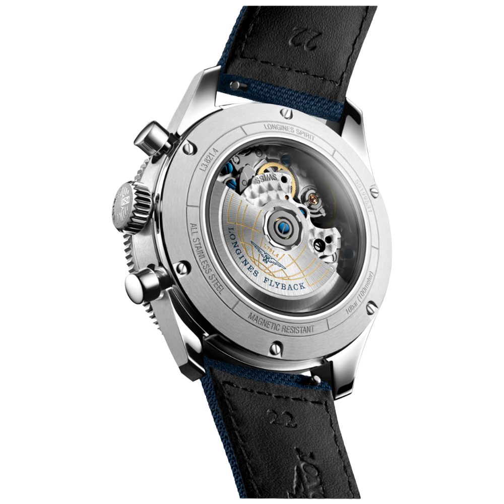 L3.821.4.93.2 Longines Spirit Flyback 42 blå