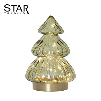 Table Decoration Glass Spruce Abete Green Star Trading