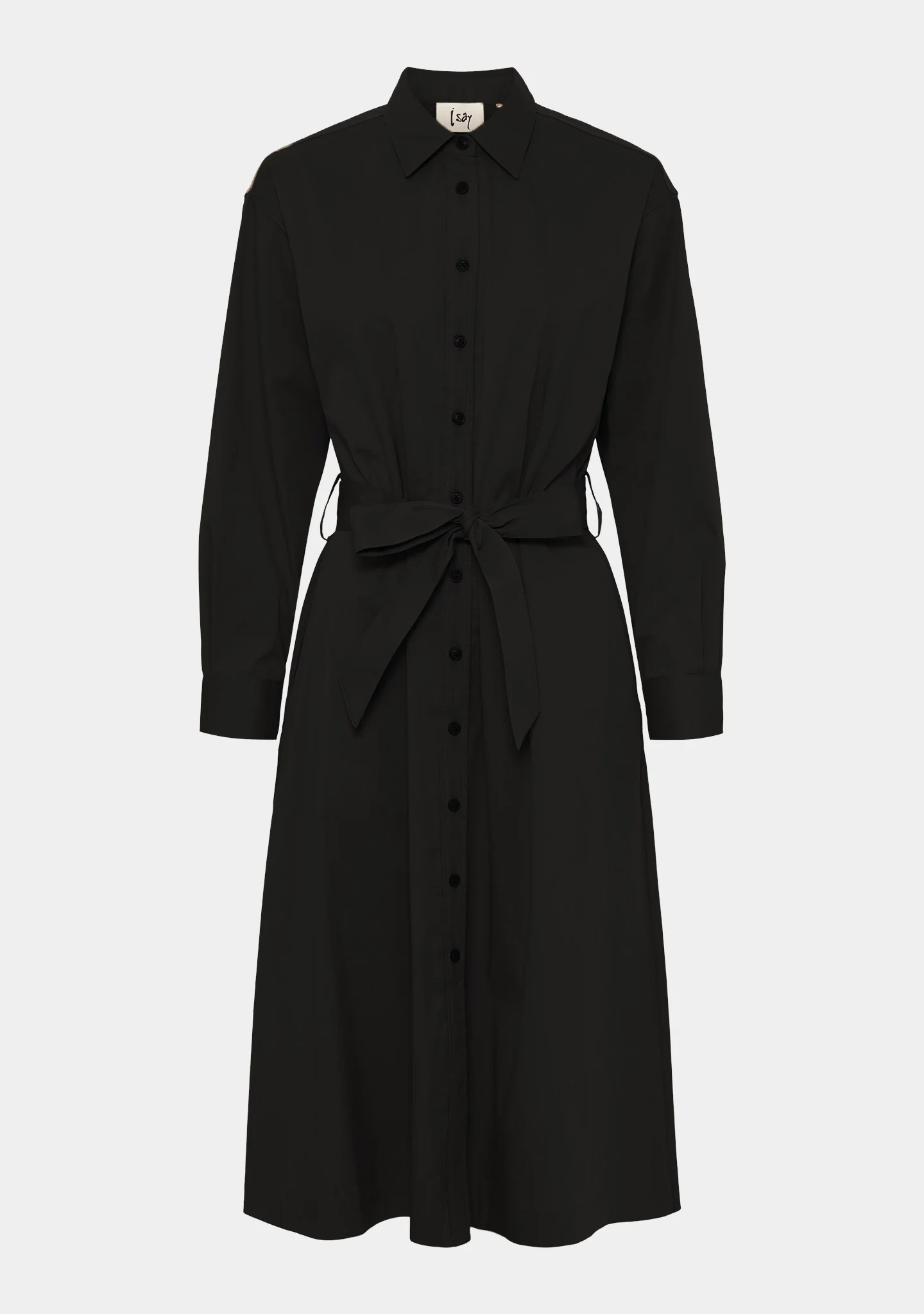 Sigga Shirt Dress - Black - Isay 