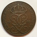 5 öre 1909 stort kors 1/1+