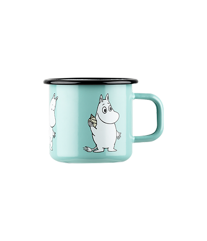 Emaljmugg 3,7dl Mumin mint