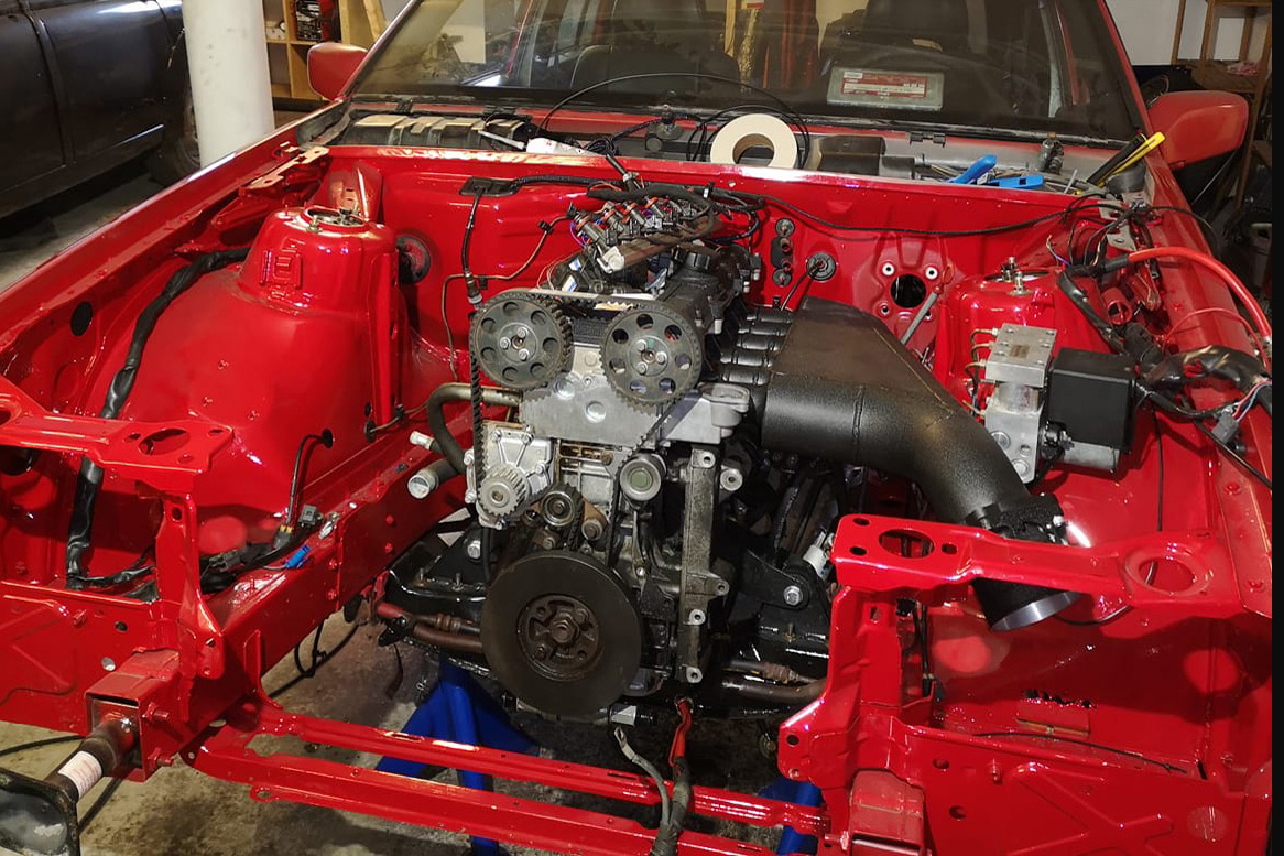Motorfäste Volvo 740 / 940 — 5-6cyl vitmotor 0 grader lutning - 3