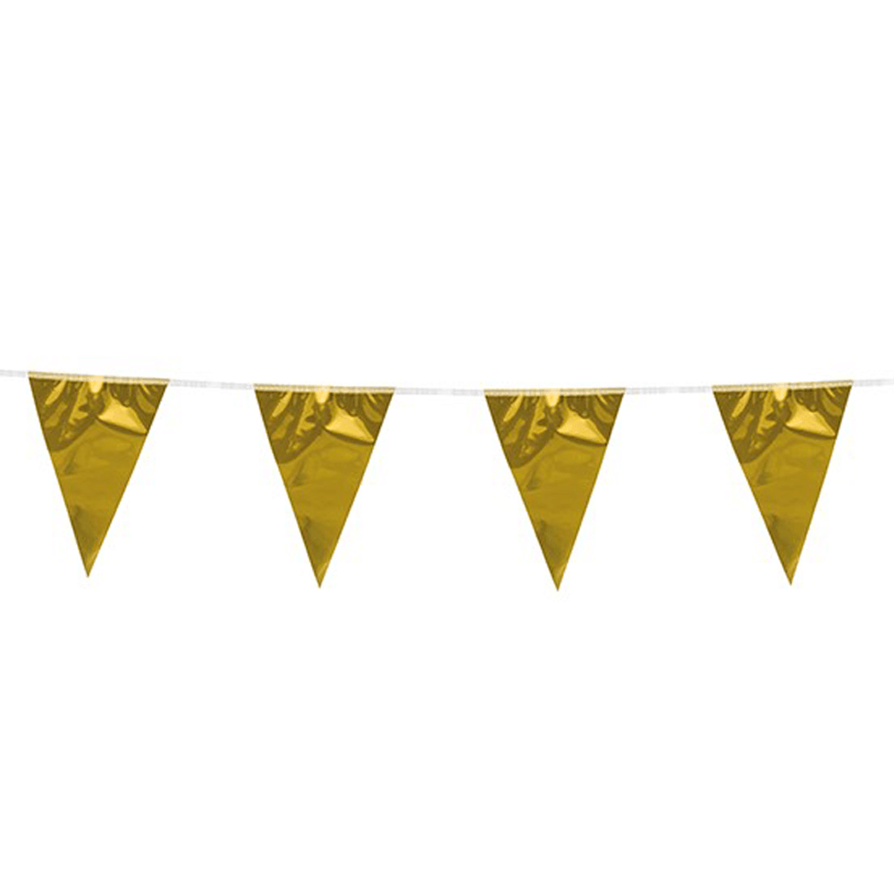 Vimpel Guld Metallic 10m