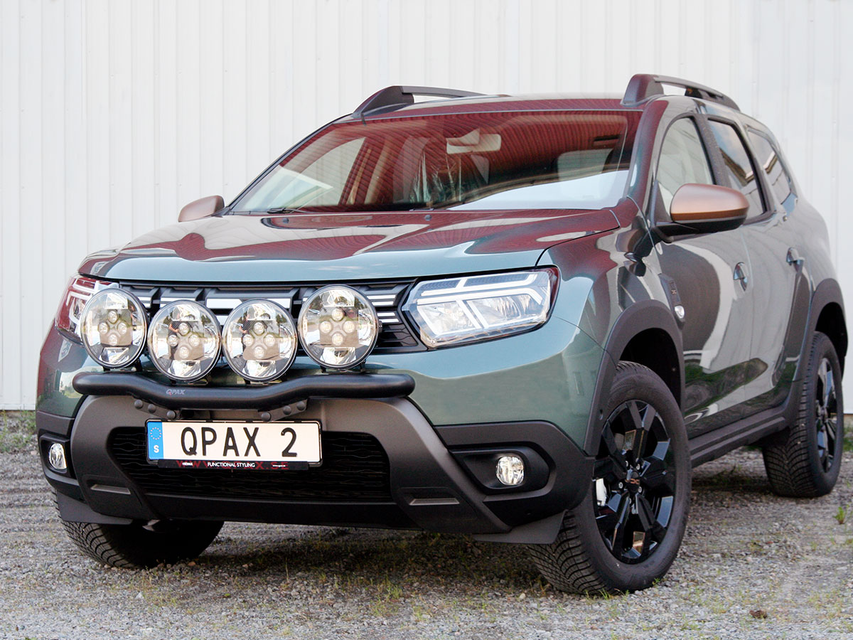 Q-LIGHT Dacia Duster 22-23 extraljusfäste (extraljusbåge) för 4st lampor