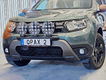 Q-LIGHT II Dacia Duster 22-23 extraljusfäste (extraljusbåge) för upp till 3st lampor 