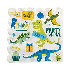  Dinosaur Paper Napkins 16-p