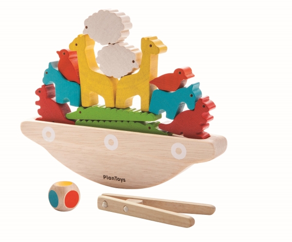 Balansspel / Balanserande båten - Plan Toys