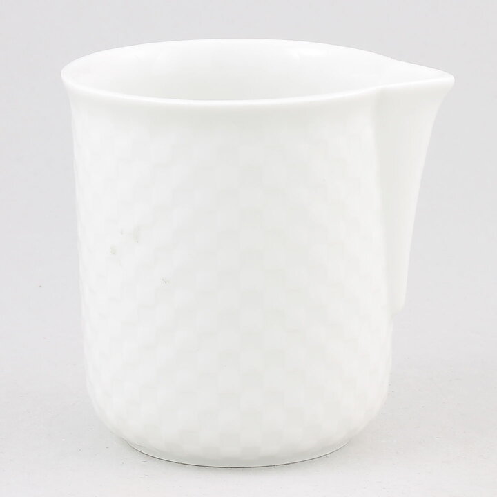 Signe Persson-Melin (Chess 1980) White Creamer with Checkers Relief 7,5 cm