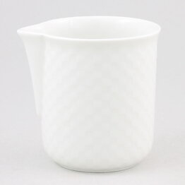Signe Persson-Melin (Chess 1980) White Creamer with Checkers Relief 7,5 cm