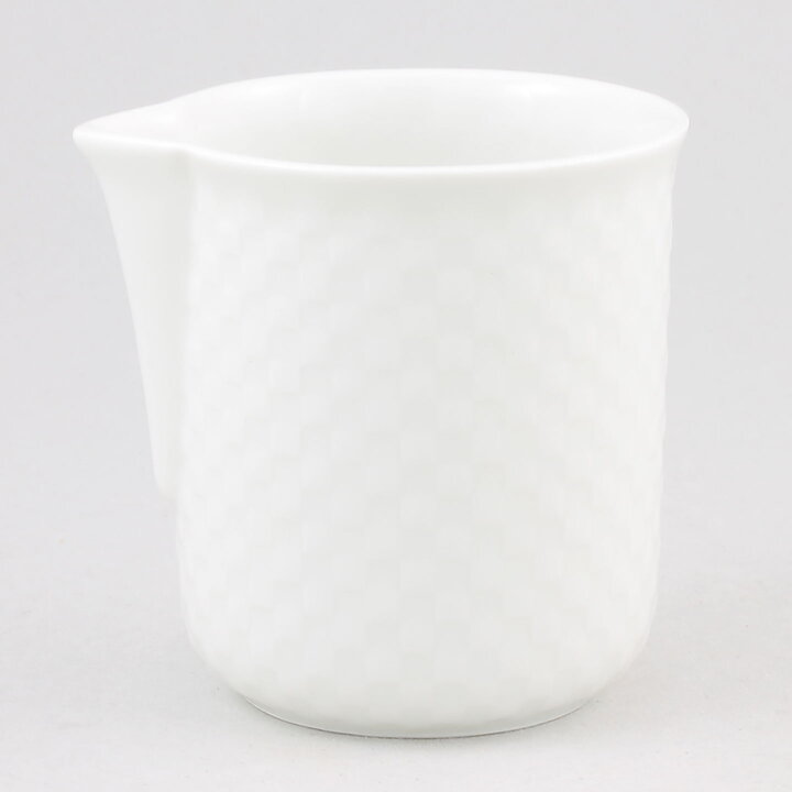 Signe Persson-Melin (Chess 1980) White Creamer with Checkers Relief 7,5 cm