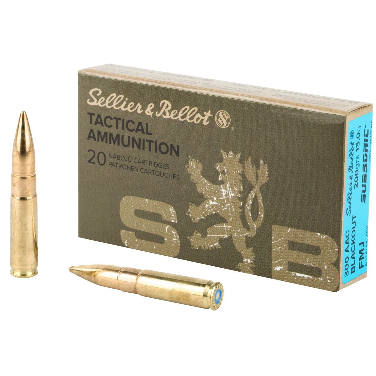 S&B .300 AAC SUBSONIC (300 BLACKOUT) 200 grain, 20 ptr 