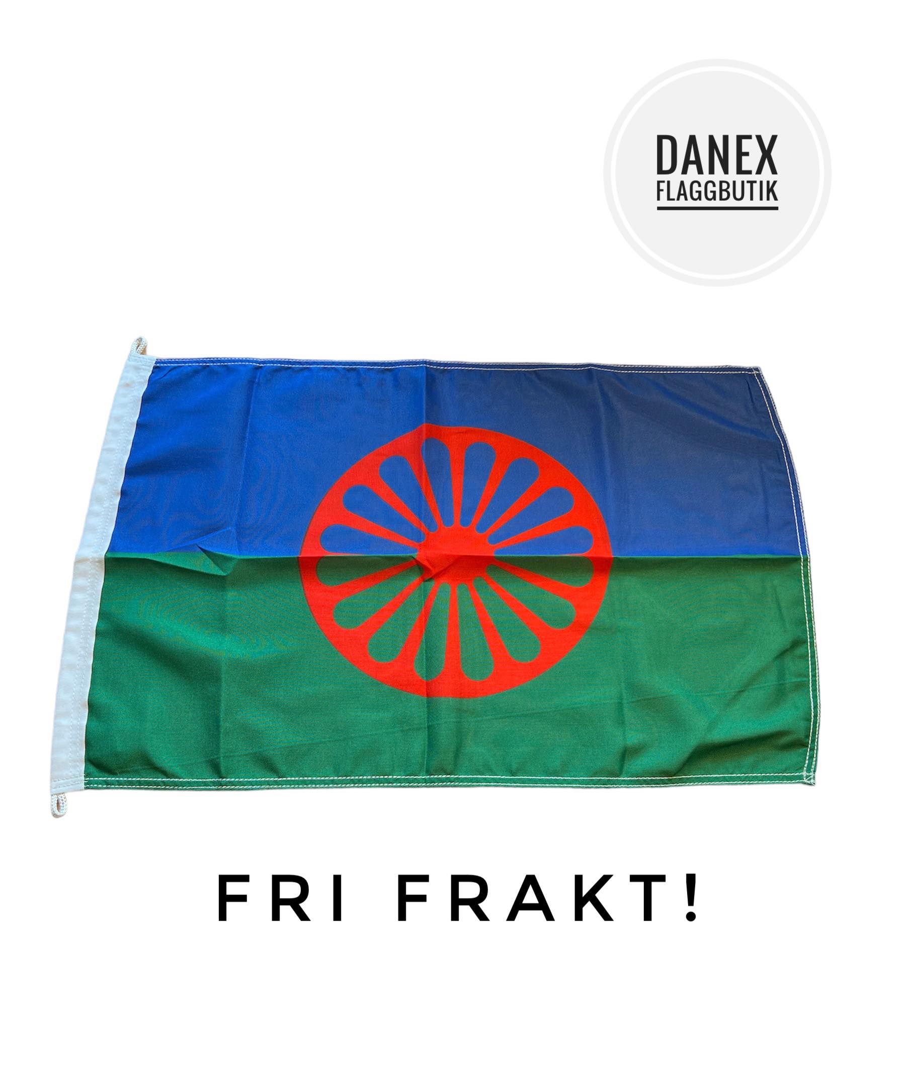 Fasadflagga - Romska 70 cm