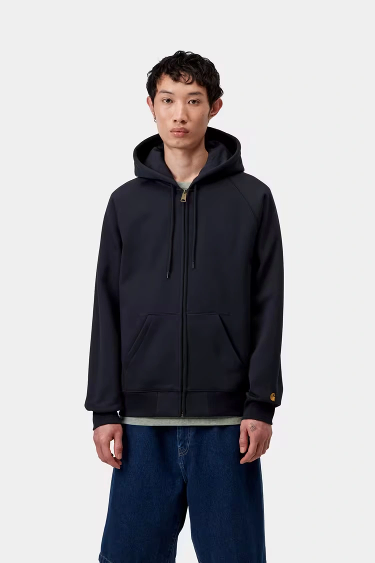 Carhartt WIP Hooded Chase Jacket Dark Navy/Gold - 3